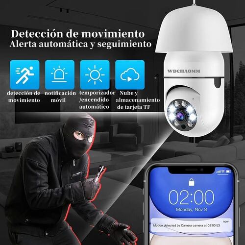Cámara De Seguridad 1080p Wifi 360º