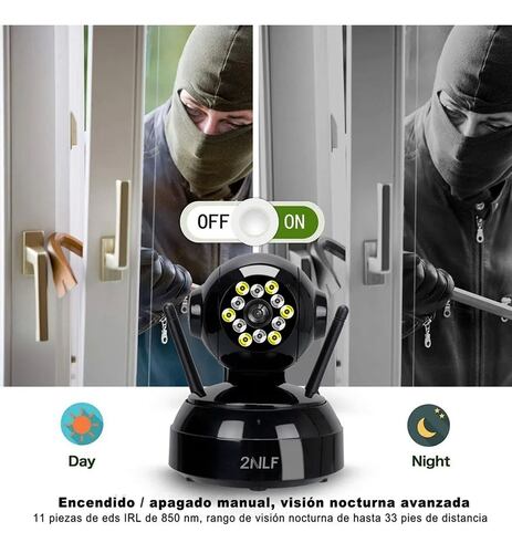 Camara Wifi Interior De Seguridad Ip Con Alarma