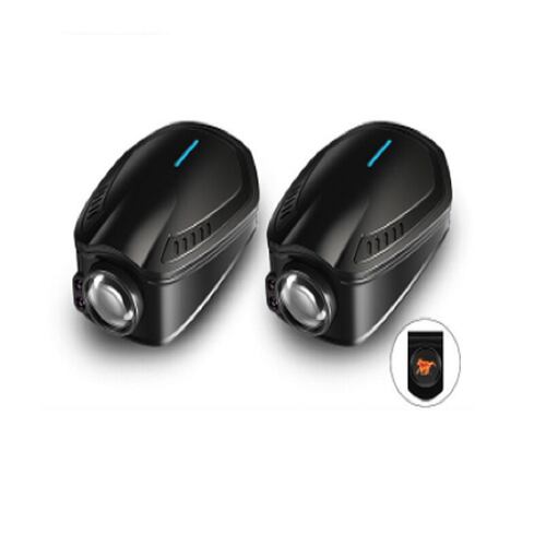 Par de luces led de bienvenida para puertas de carro, caballos de fuego