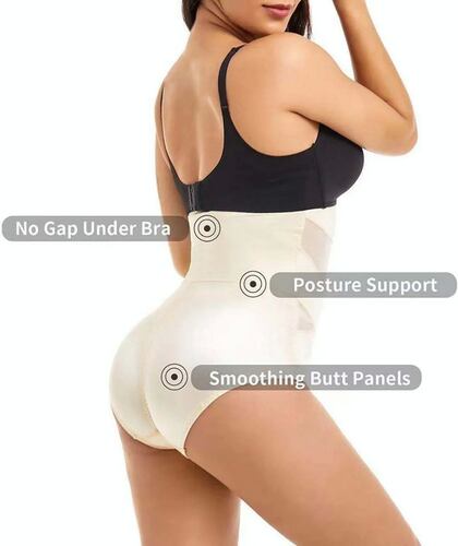 Panty Faja Reductora Calzón Levanta Pompa Beige L