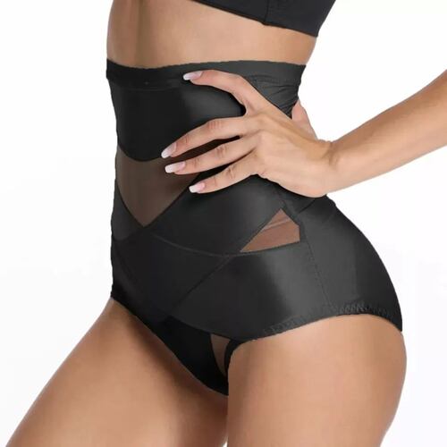 Panty Faja Reductora Calzón Levanta Pompa Negra 2XL