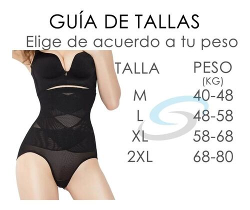 Panty Faja Reductora Calzón Levanta Pompa Negra 2XL