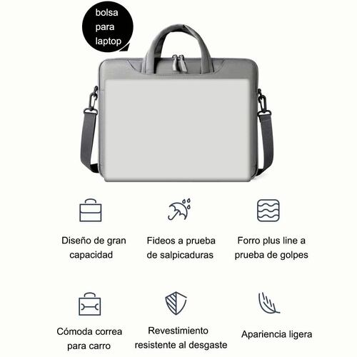 Maletin Porta Laptop 15.6'' Pulgadas Gris