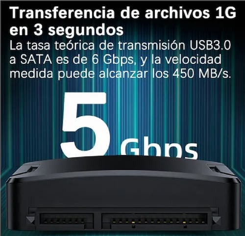 Cable Adaptador Disco Duro Sata A Usb 3.0 Hdd Ssd 3.5