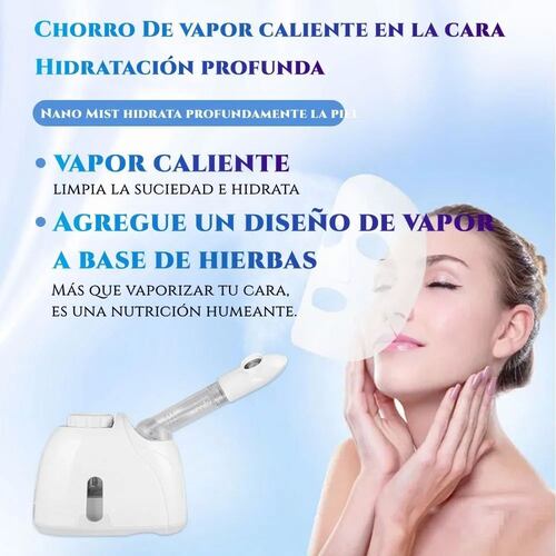 Vaporizador Facial Para Limpieza De La Piel Blanco