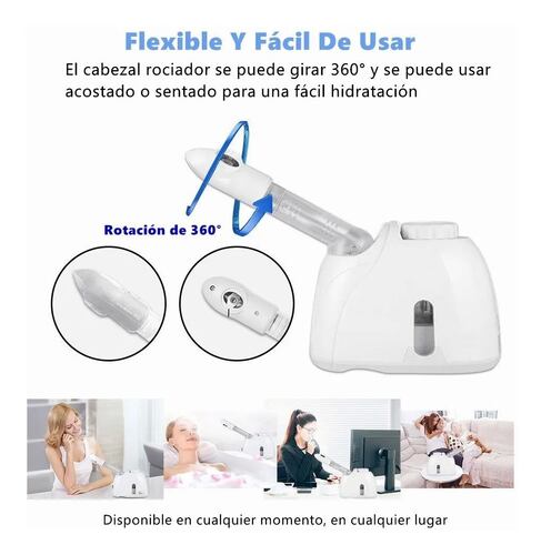 Vaporizador Facial Para Limpieza De La Piel Blanco