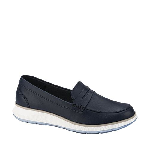 Calzado choclo confort marca Flexi para mujer, de piel, color azul, mod. 1052907