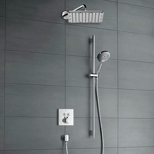 Regadera Cuadrada de 8" fabricada en Acero Inoxidable, Fácil de Instalar