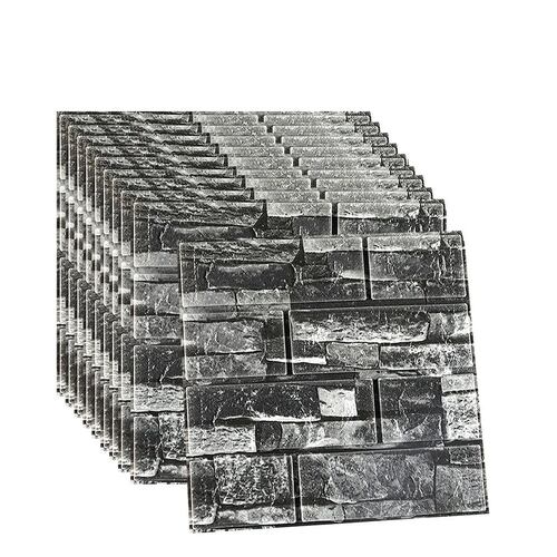Papel Tapiz Adhesivo Diseño Ladrillo 3d  10 Piezas