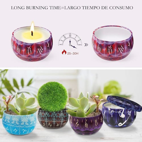 12 Velas Aromáticas  De Cera De Soja