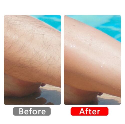 Depilador y exfoliante manual sin dolor.