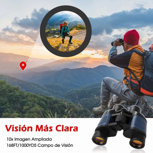 Binoculares Telescopio Visión Nocturna Hd Con Bolsa 10x36