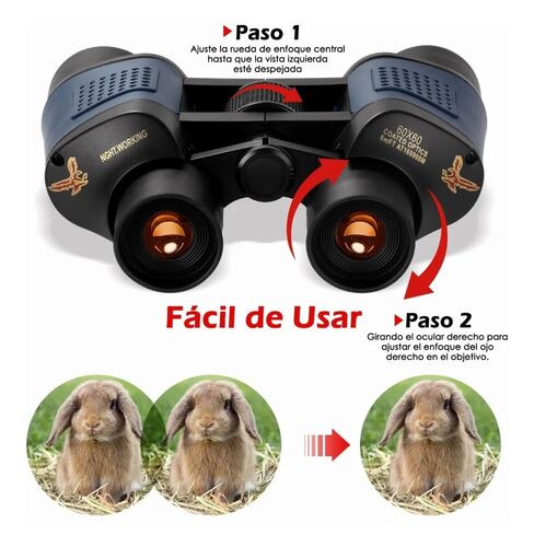 Binoculares Telescopio Visión Nocturna Hd Con Bolsa 10x36