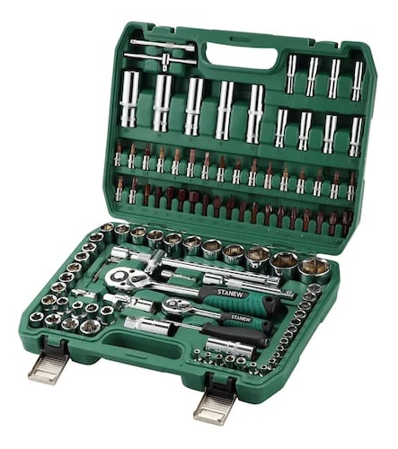 Juego De Herramientas Autocle 108 Pz Con Estuche Dados Verde