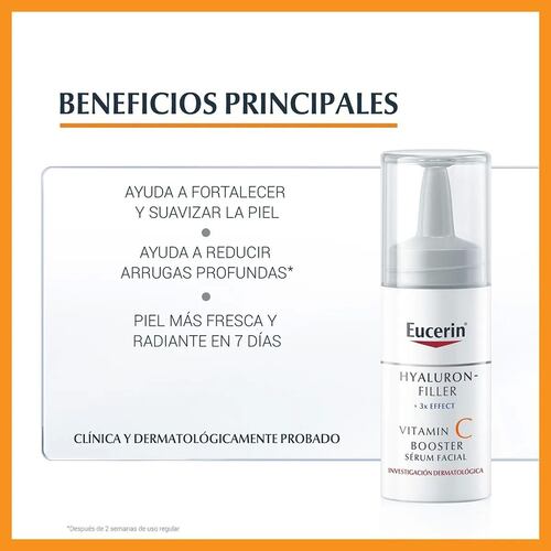 Sérum Eucerin Hyaluronfiller Vitamin C Ácido Hialurónico 8ml