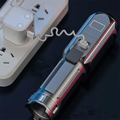 2 Piezas Lampara Recargable Linterna Potente Led