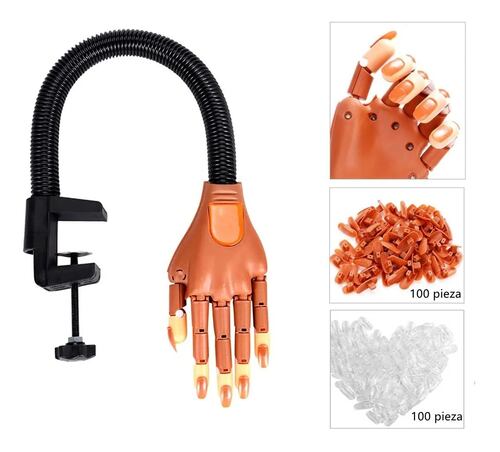 Mano Práctica Para Aplicación De Uñas Profesional 100 Tips