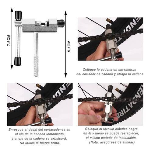 Kit Herramientas Bicicletas Para Corta Cadena De Bicicleta