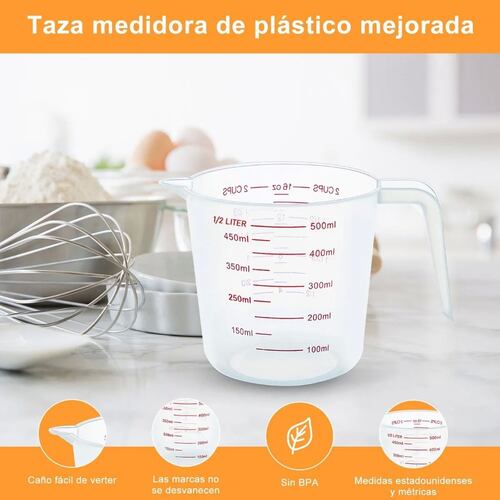 Tazas Y Cucharas Medidoras 11pcs Para Cocina Reposteria Gris