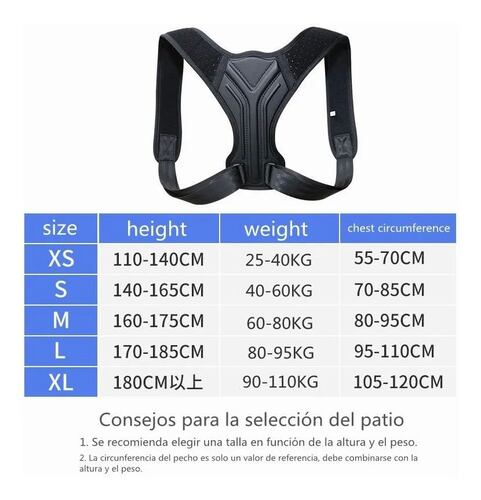 Corrector De Postura De Espalda Talla M