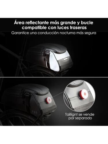 Bolsa Maleta Porta Bulto Bicicleta Petukita Box Impermeable 8l Negro