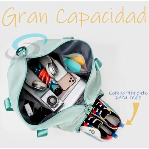 Maleta Deportiva Gym Viaje Bolsa Moda Casual Verde