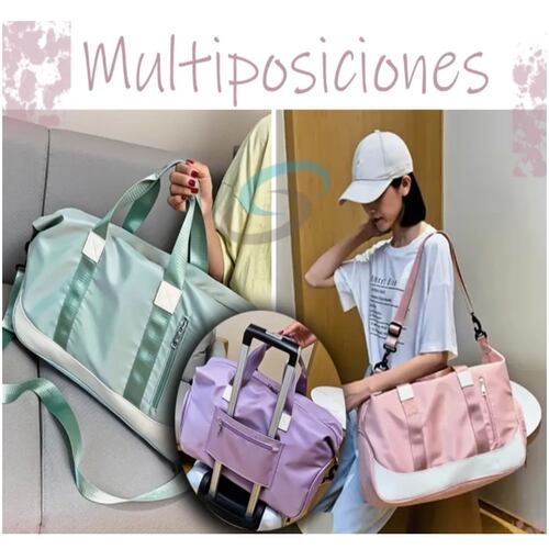 Maleta Deportiva Gym Viaje Bolsa Moda Casual Rosa