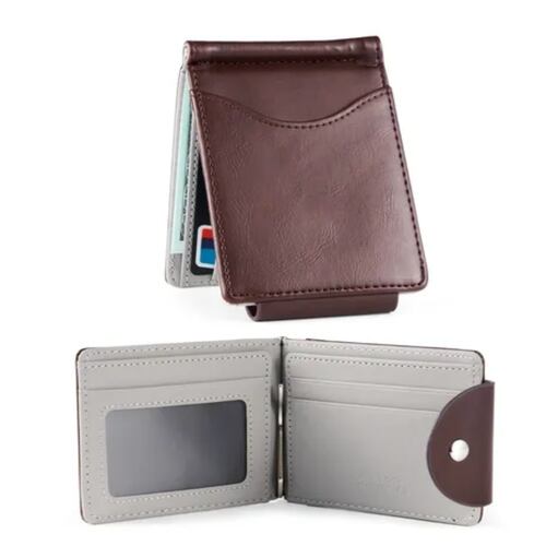 Cartera De Cuero Para Hombre Marron