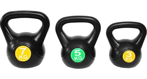 Pesas Rusas Kettlebell 15kg Crossfit Set 6, 11 Y 15 Lb Gym 