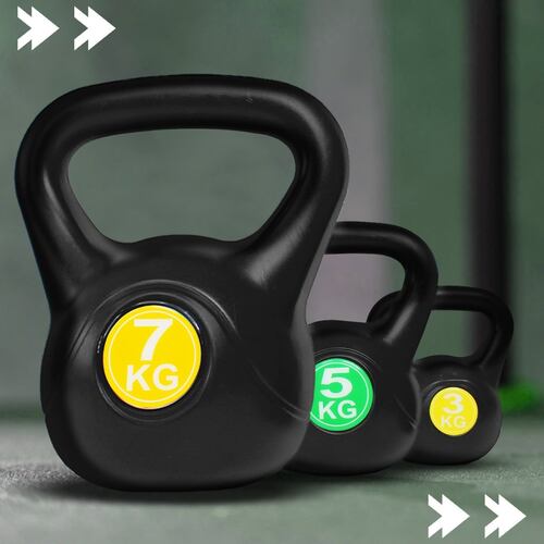Pesas Rusas Kettlebell 15kg Crossfit Set 6, 11 Y 15 Lb Gym 