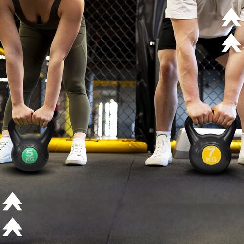 Pesas Rusas Kettlebell 15kg Crossfit Set 6, 11 Y 15 Lb Gym 