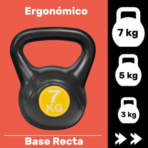 Pesas Rusas Kettlebell 15kg Crossfit Set 6, 11 Y 15 Lb Gym 