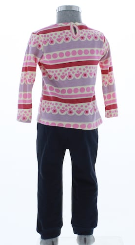 Conjunto Pants Niña Bebe Rojo 3155 0 a 3 Años.