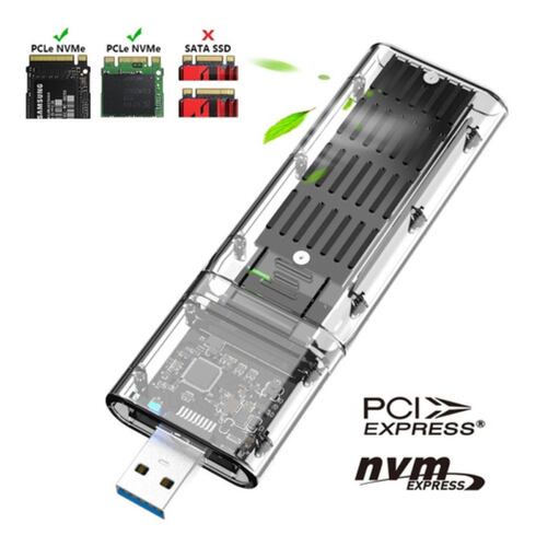 Carcasa Sdd Disco Duro Usb 3.1 M.2 Nvme Gen2 Adaptador