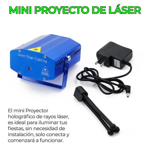 Mini Proyector Lampara Laser Disco DJ Movimiento Automatico