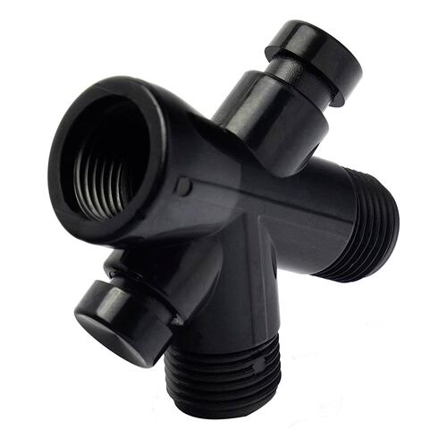 CNX Regadera Cuadrada 8" en Negro Mate, incluye regadera de mano tipo teléfono, Fácil de Instalar