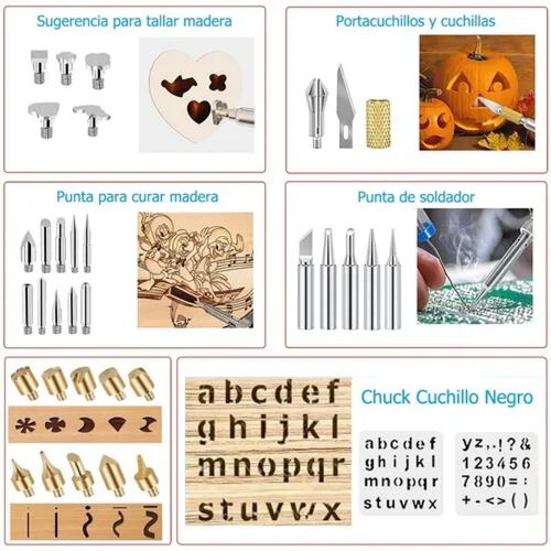 39pzs Kit De Soldadura Eléctrica De Cautín Bolígrafo 60w110v.