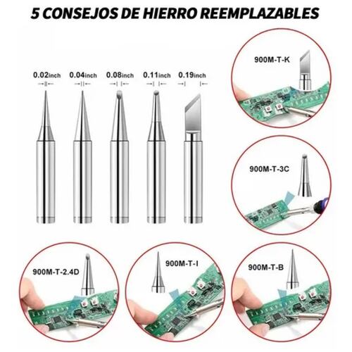 Kit De Soldador Eléctrico C/herramientas, Puntas, Multímetro