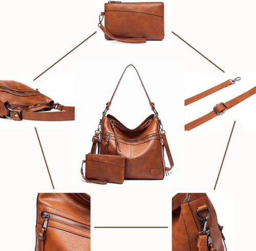 2 Bolsas Para Mujer Bolsa Crossbody Marrón 