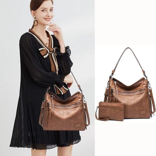 2 Bolsas Para Mujer Bolsa Crossbody Marrón 