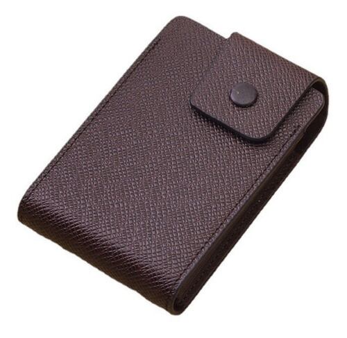 Tarjetero Organizador Porta Tarjetas Multi Ranuras Marrón