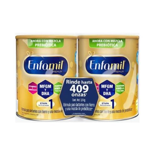 Fórmula Láctea 1 Bebés Enfamil Premium 2 de 900g