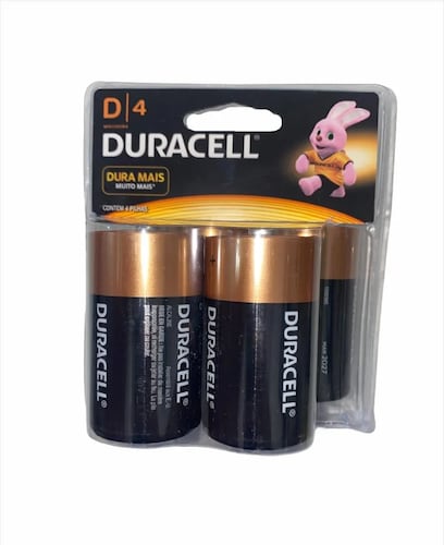Pilas Duracell D Pack De 4 Piezas Alcalinas.