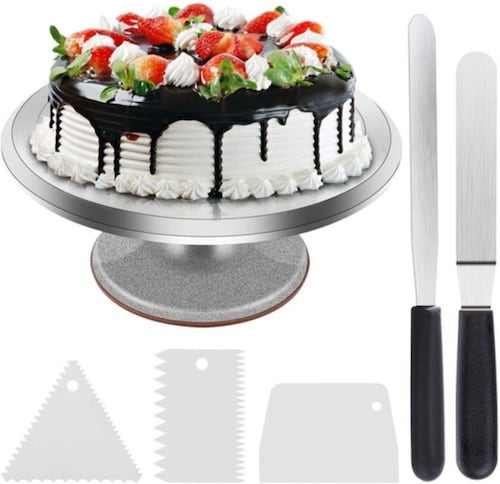 Base Giratoria Para Pasteles, Repostería Acero Inoxidable