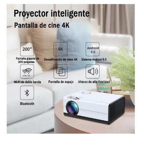 Mini Proyector Inteligente Android Wifi 1080p 4000 Lm