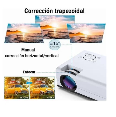 Mini Proyector Inteligente Android Wifi 1080p 4000 Lm