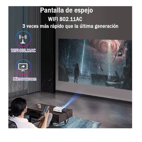 Mini Proyector Inteligente Android Wifi 1080p 4000 Lm