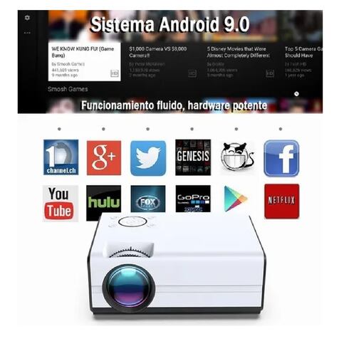 Mini Proyector Inteligente Android Wifi 1080p 4000 Lm