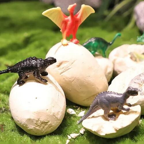 Juego De 12pzs Dinosaurio, Arqueológico Cavar Huevos De Dino