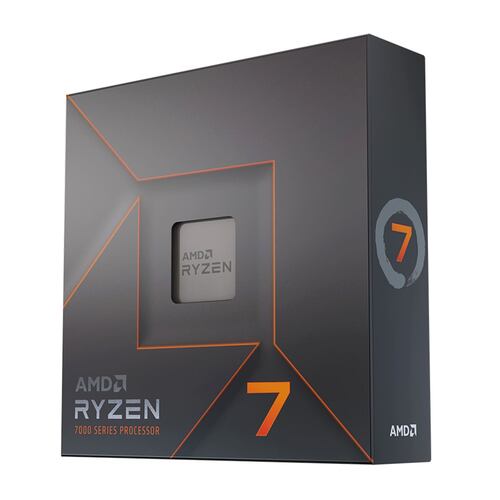 Procesador AMD Ryzen 7 7700X, AM5, 8 Núcleos, hasta 5.4 GHz, incluye Gráficos, sin Disipador.